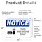 Signmission Food And Drink Only Sign With Symbol, 14 in W x Rectangle, Vinyl Decal OS-2PACK-NS-D-1014-L-12816 - alternate 3